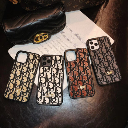 Luxury letter plush phone case
