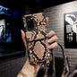 High-end leather chain phone case
