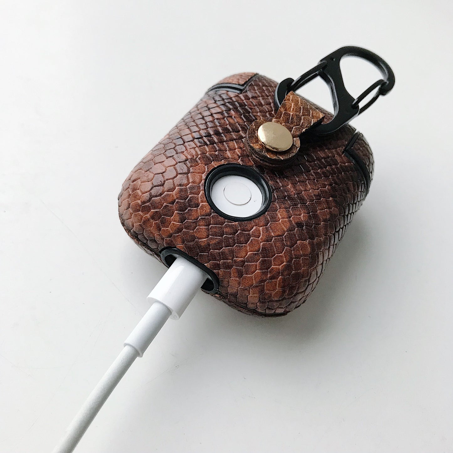 Snake skin pattern airpods case
