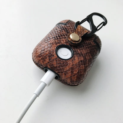 Snake skin pattern airpods case