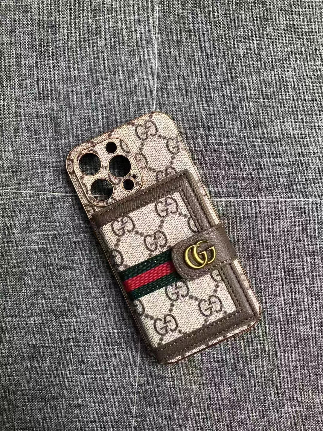 Fashion Card Holder phone case for iPhone