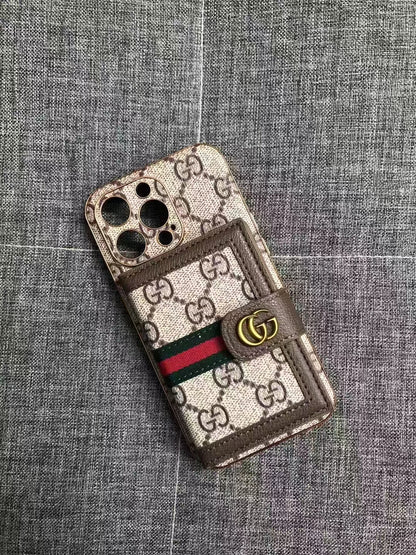 Fashion Card Holder phone case for iPhone