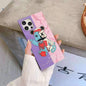 Glossy Violent Bear Square Phone Case For iphone