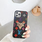 Fashion metal logo phone case