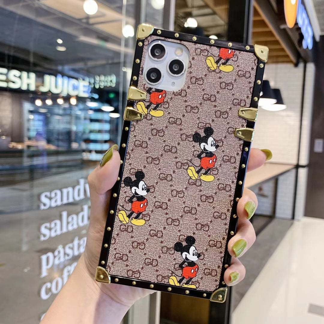 Fashion Mickey square phone case for samsung