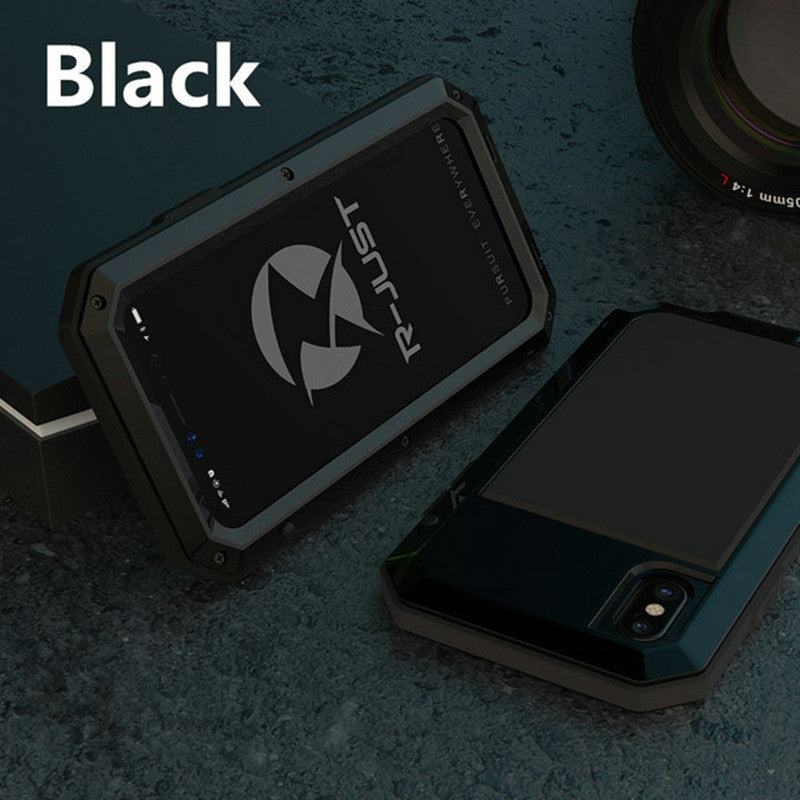 Full-body anti-fall waterproof metal phone case