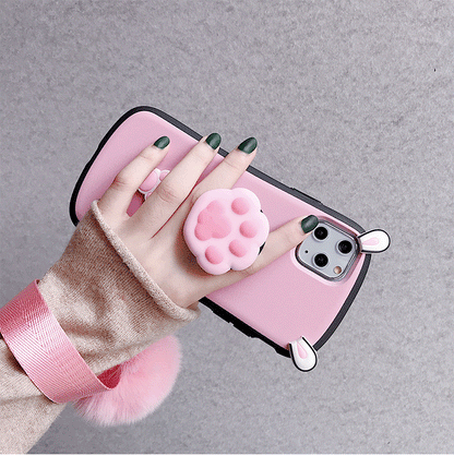 Cute cat with Hairball phone case - LVCASE