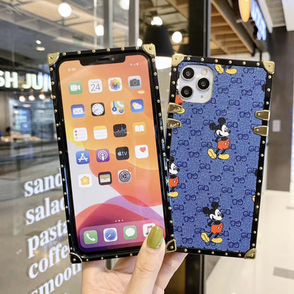 Fashion Mickey square phone case for samsung