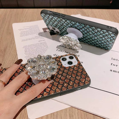 Flash Drilling Bracket Phone Case