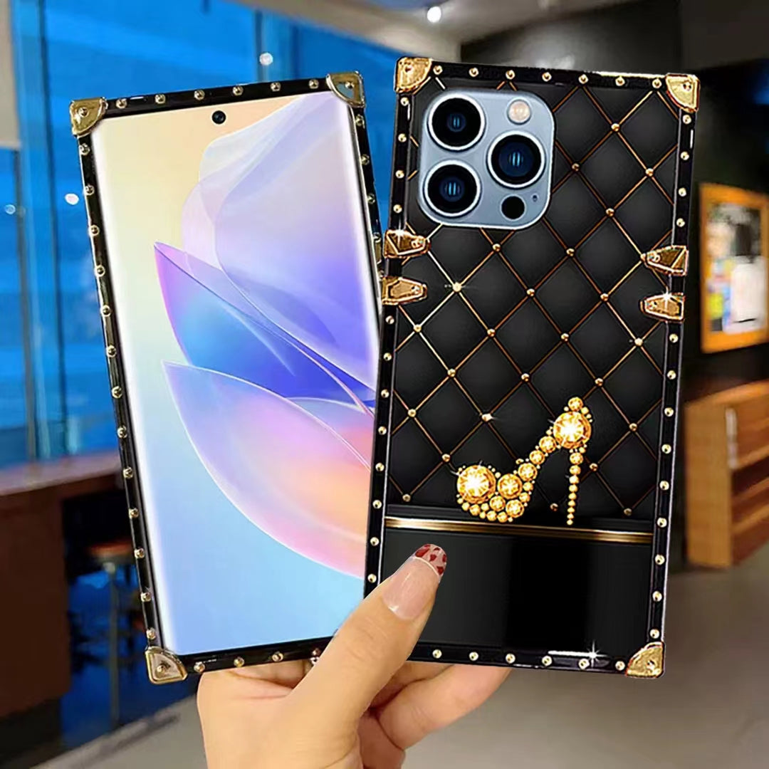 Luxury Diamond Square Phone Case for iPhone