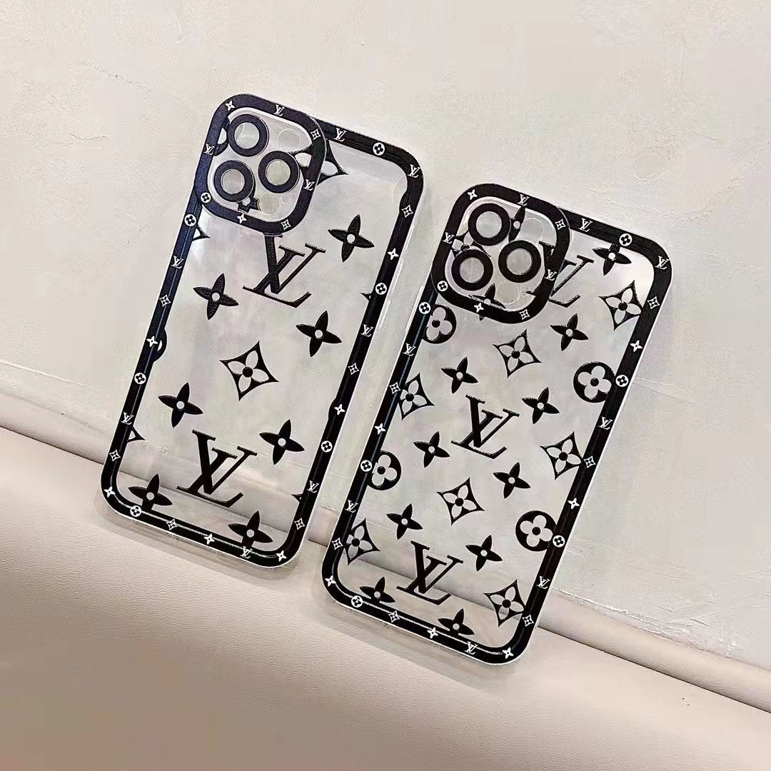 Letter printed transparent phone case for iPhone