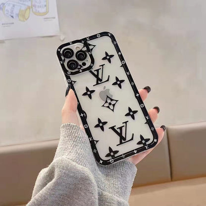 Letter printed transparent phone case for iPhone
