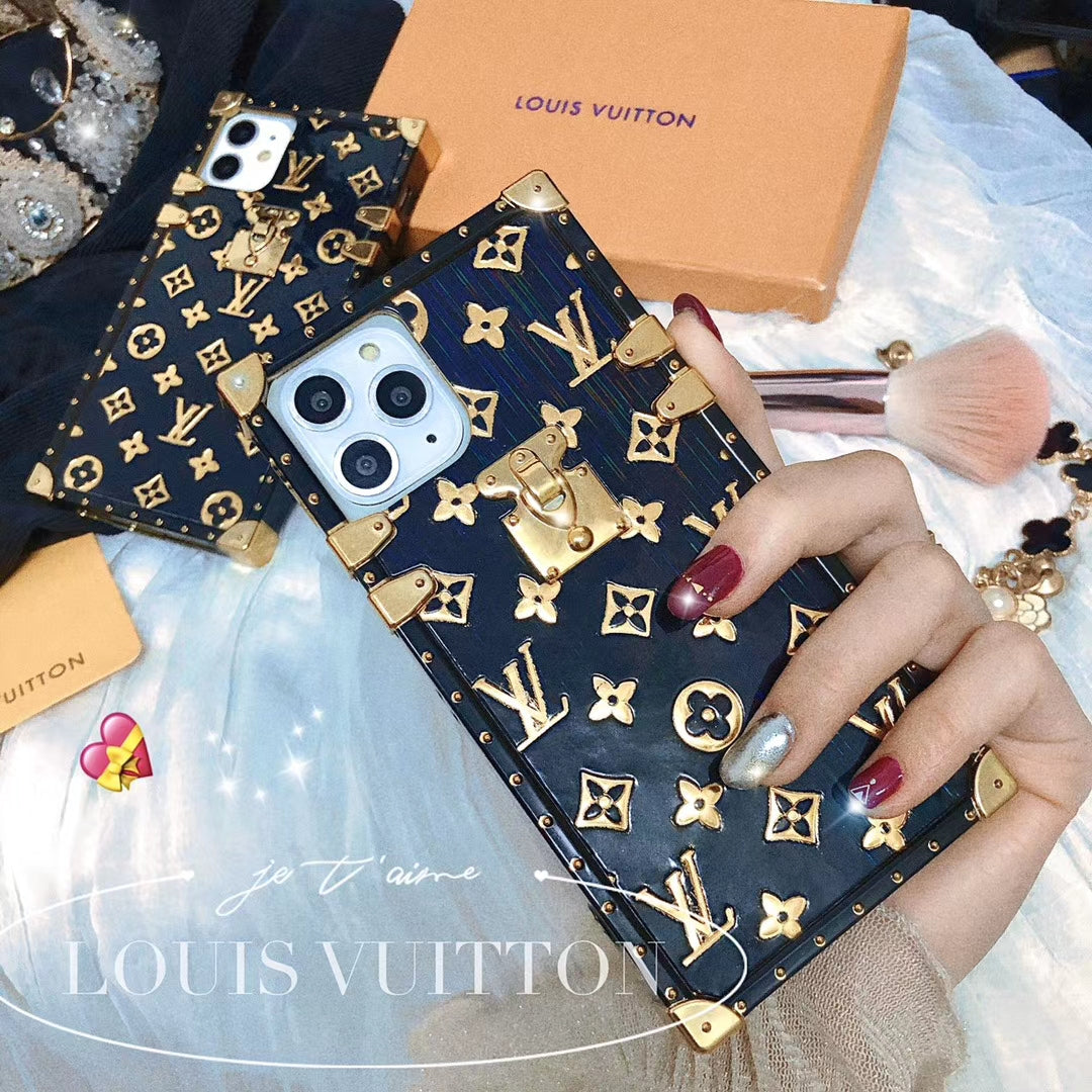 Luxury square silica gel phone case