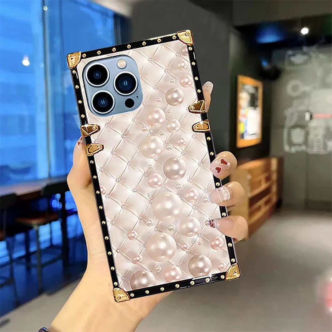Luxury  Diamond   Square   phone case for samsung
