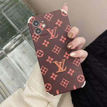 Embroidered anti-drop phone case