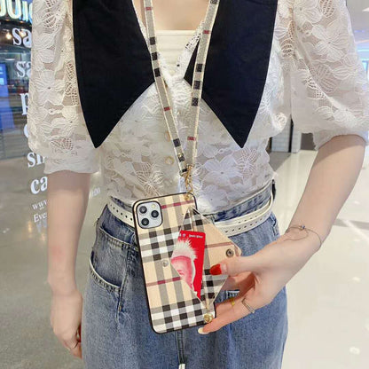 Plaid Wallet Phone Case