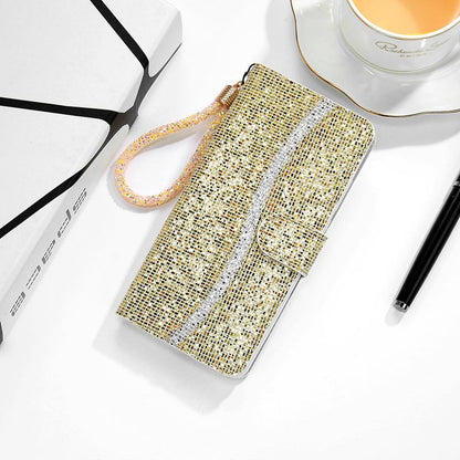 Shiny wallet crystal wrist phone case - LVCASE