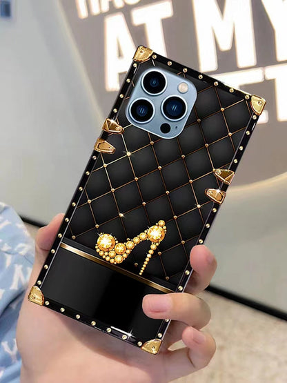 Luxury Diamond Square Phone Case for iPhone
