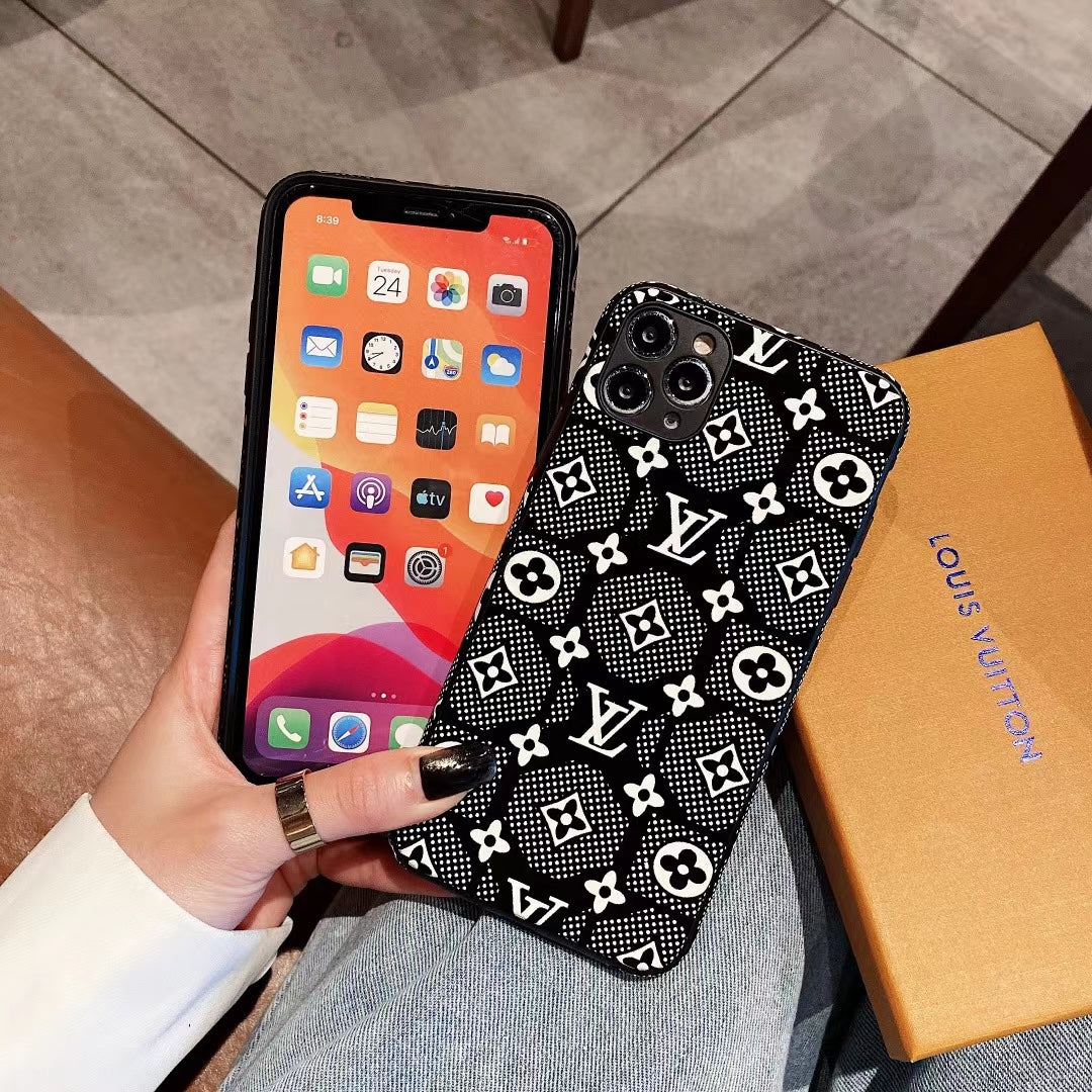 Thin velvet letter phone case