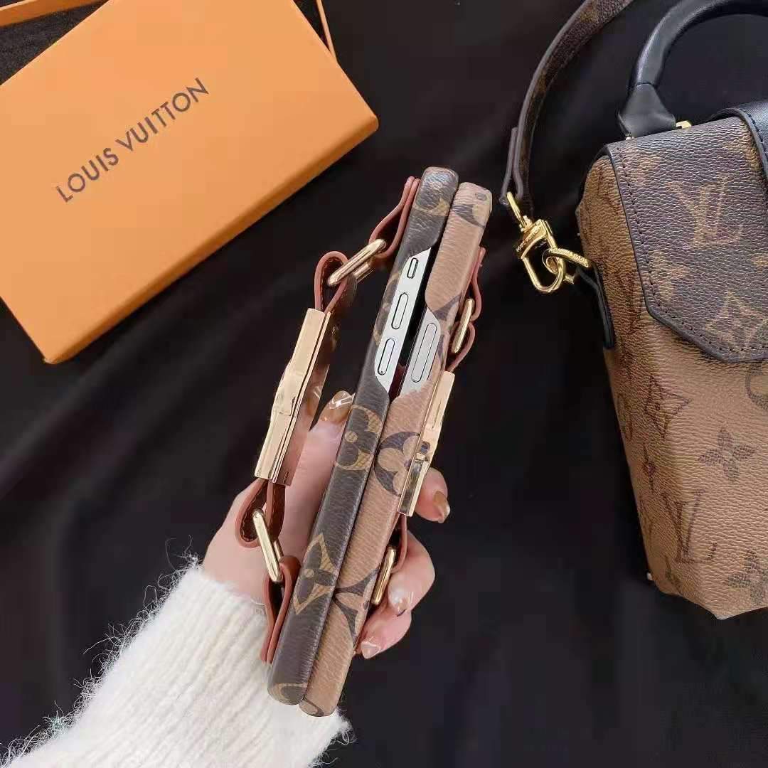 Vintage letter wrist phone case For iphone