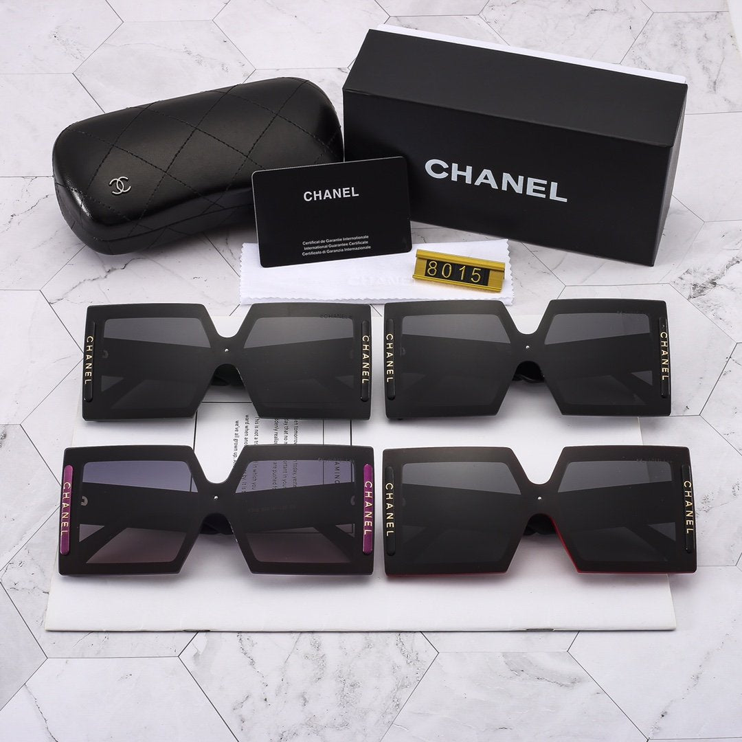 4 COLORS LARGE SIZE SQUARE SUNGLASSES FOR FEMALE