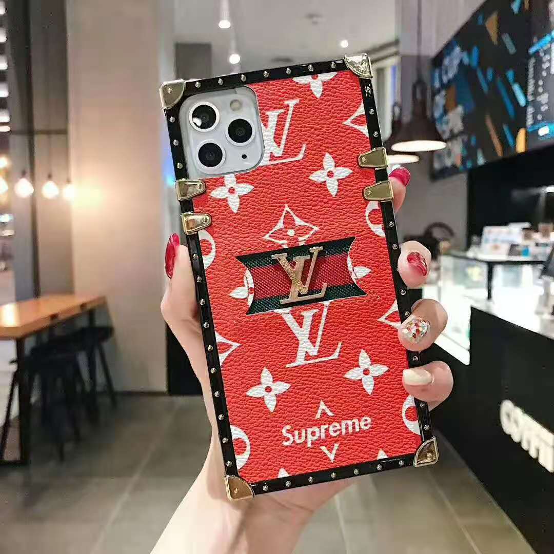 Leather stitching lanyard phone case for iPhone