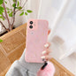 Gold foil love hair ball phone case