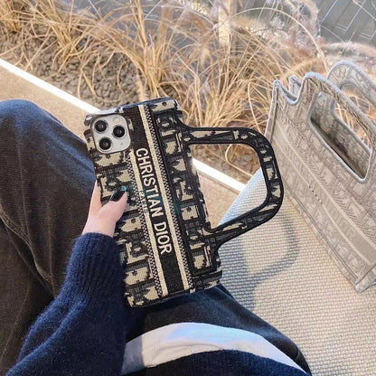 Fashion embroidery handbag phone case