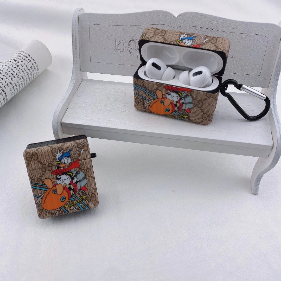 Animated Donald Duck phone case and Airpods case