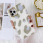 Mink leopard cashmere phone case