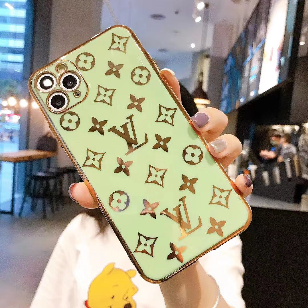 Luxury electroplating letter phone case