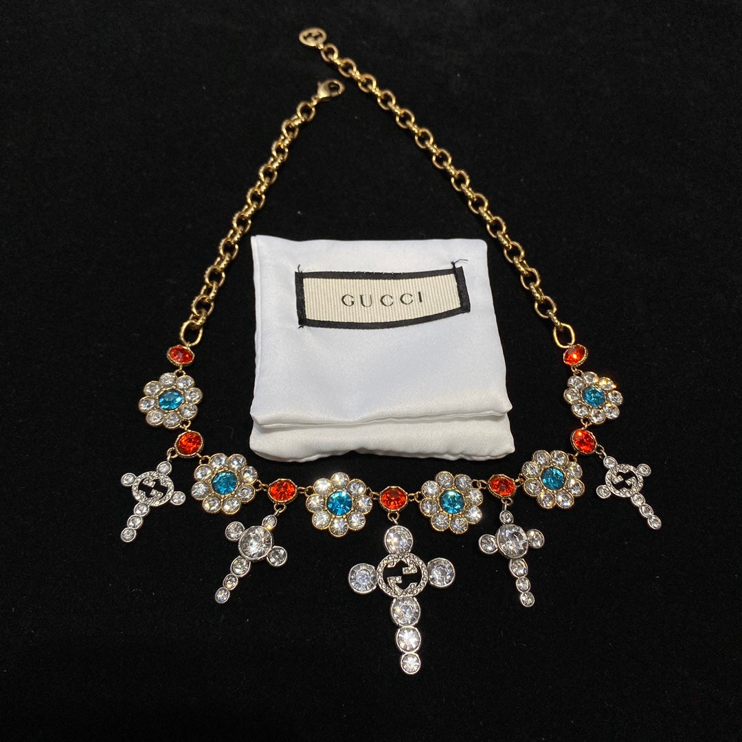 Gold crystal bracelet