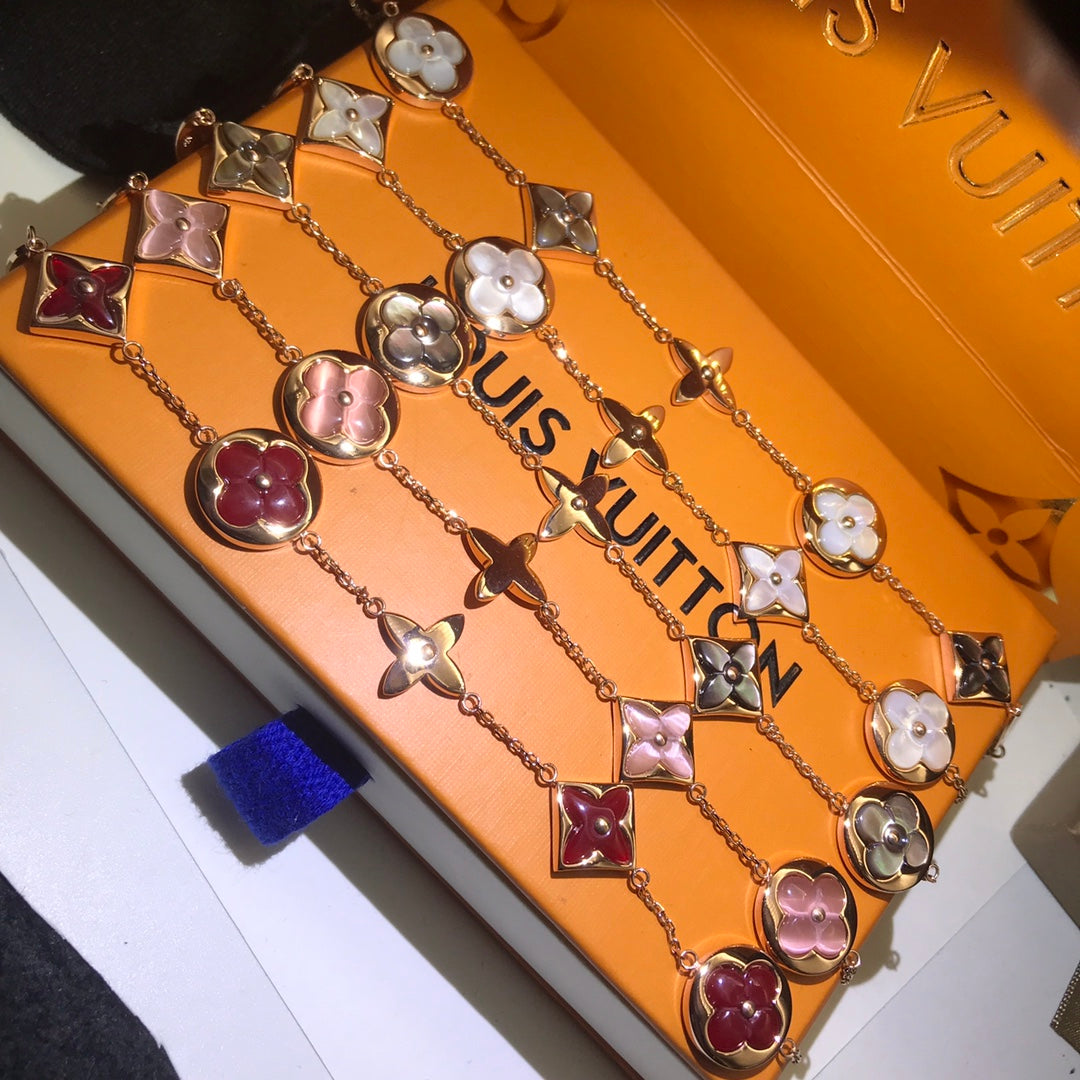 Gold colorful bracelet