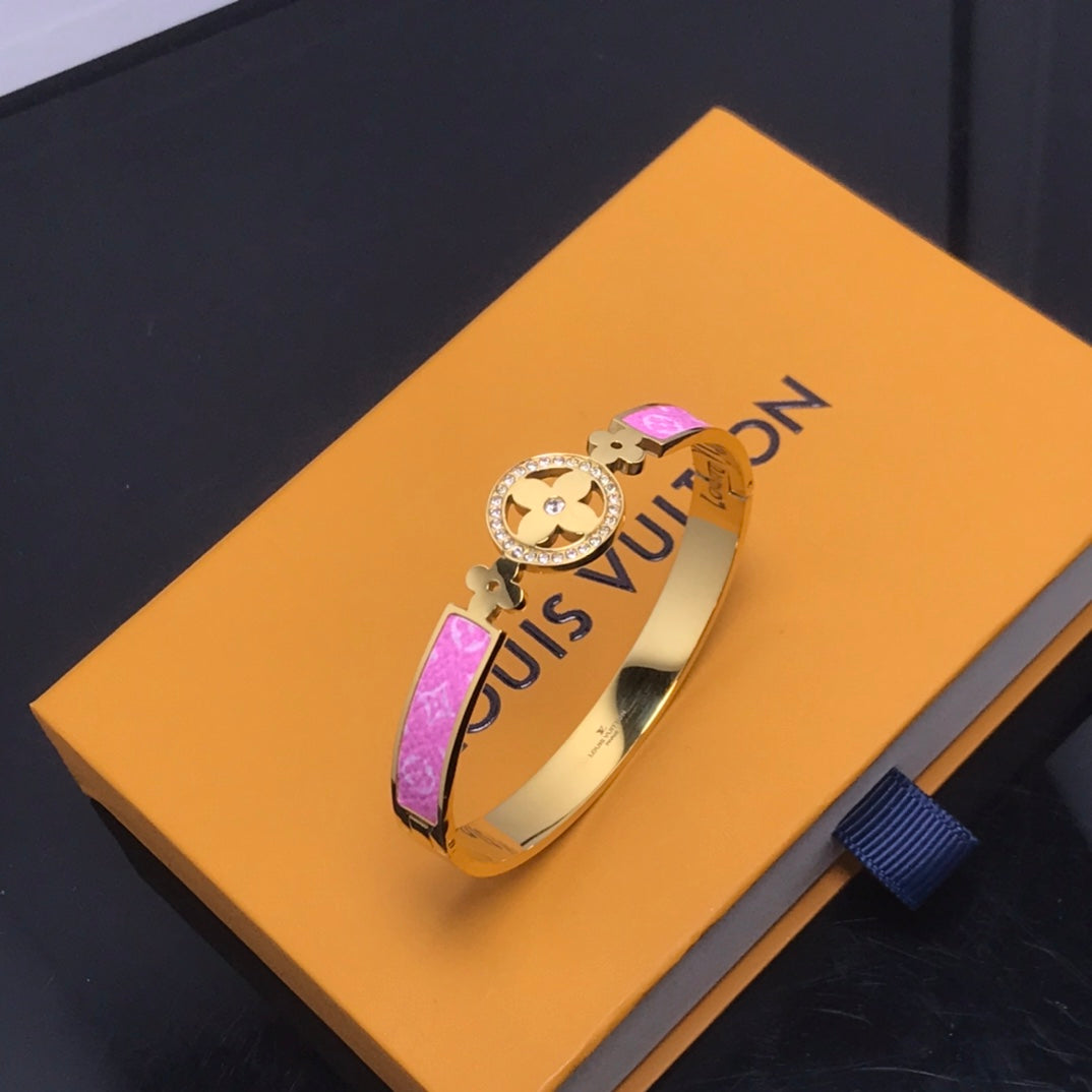 Pink Gloden bracelets