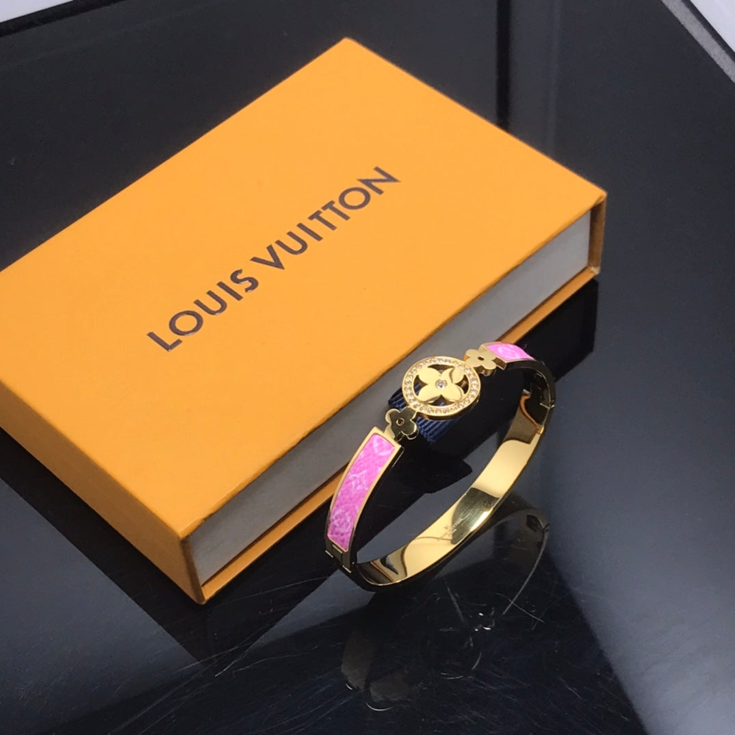 Pink Gloden bracelets