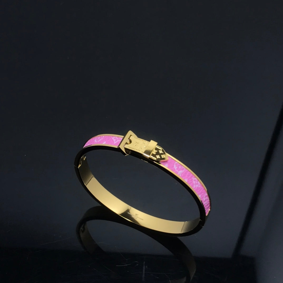 Pink gold bracelets