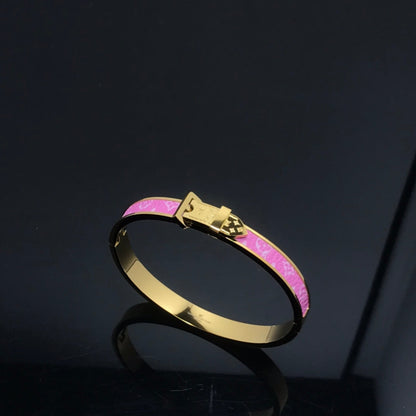 Pink gold bracelets