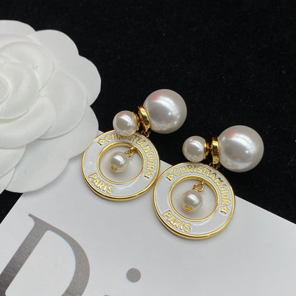 pearl delicate earrings
