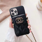 Luxury leather chain phone case  For iphone