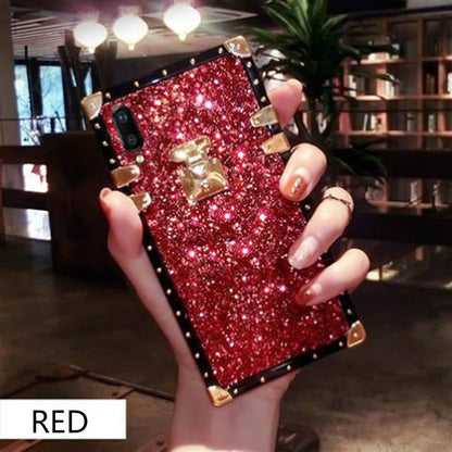 Bling square phone case for samsung