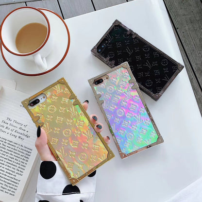 Laser letters Square phone case and Airpods case