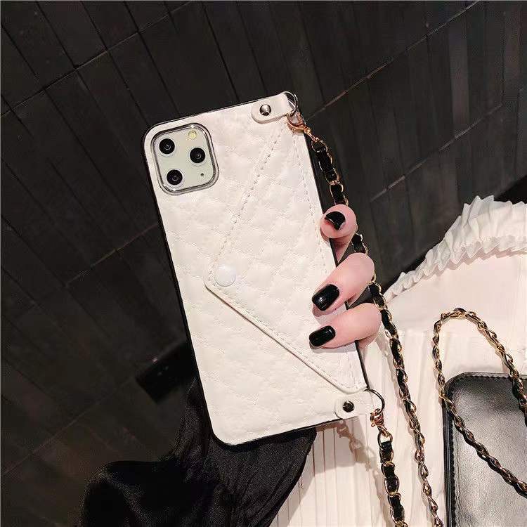 Multicolor card bag chain phone case  For iphone