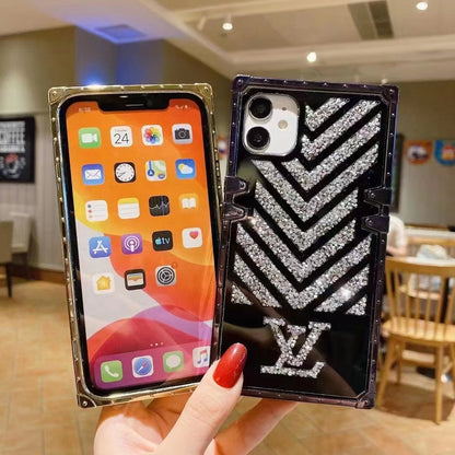 Luxury  Diamond Square Phone Case for iPhone