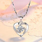 95 sterling silver necklace female ins clavicle pendant