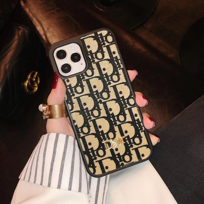 Luxury letter plush phone case