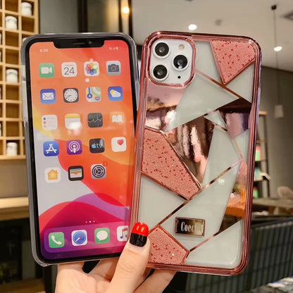 Luxury pearl plating phone case