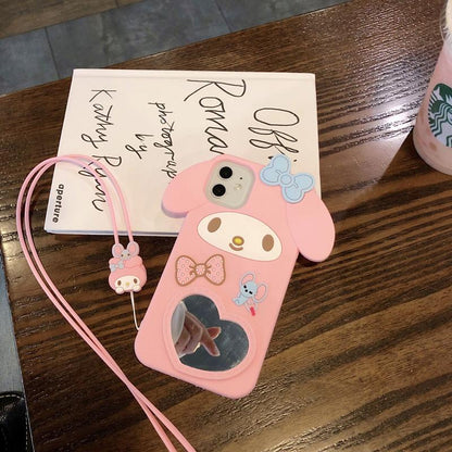 Cartoon silicone mirror phone case - LVCASE