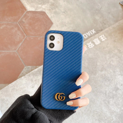 Fashion woven leather phone case