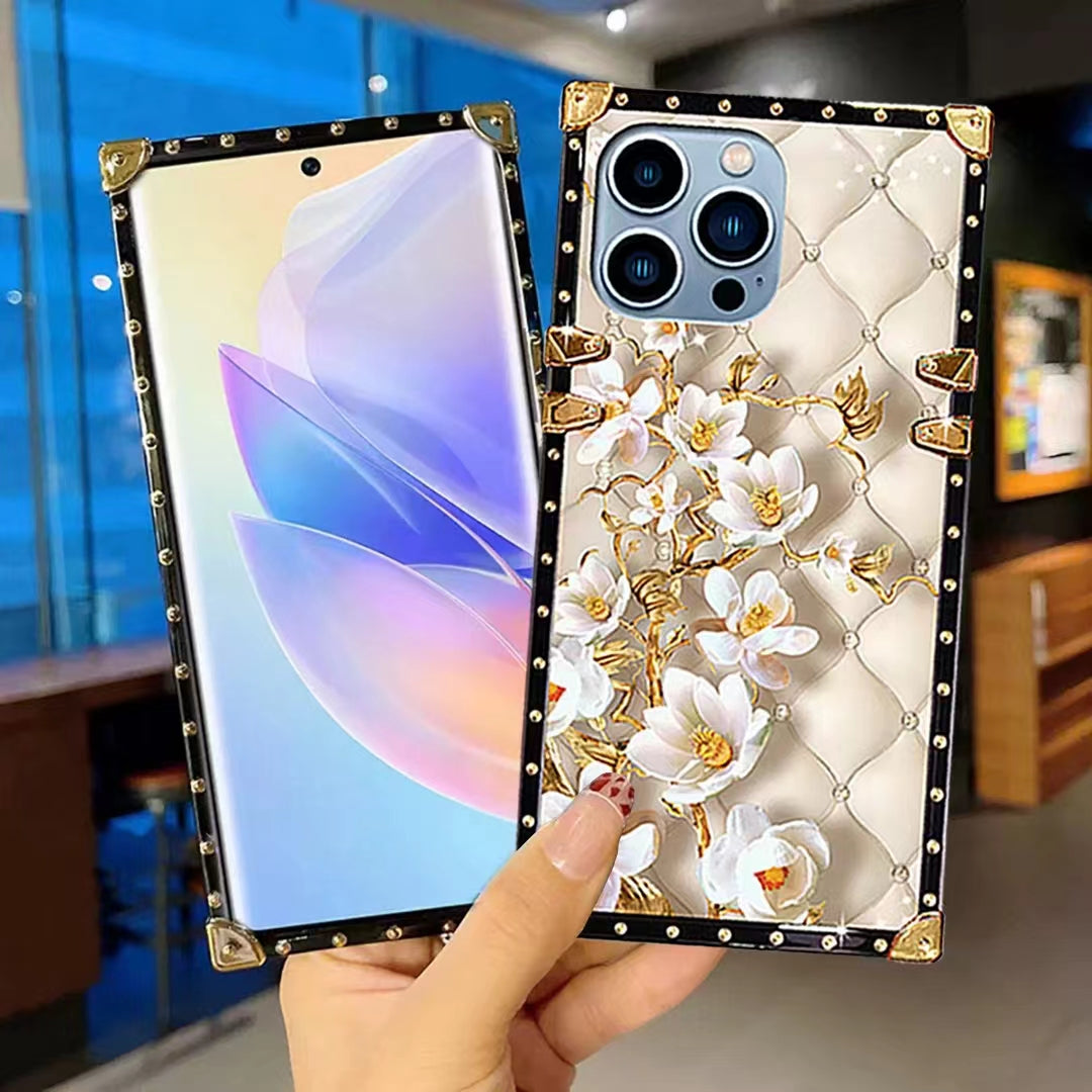 Luxury Flower  Square   phone case for samsung