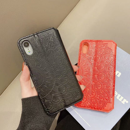 Leather card holder phone case for Samsung